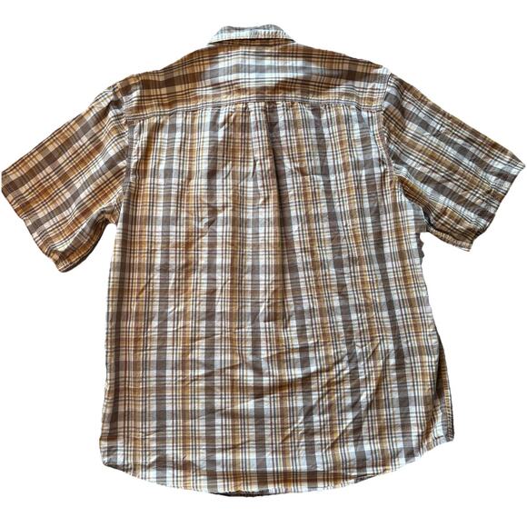 Carhartt Mens SZ XL Rugged Flex Fit Short Sleeve Outdoor Plaid Work Shirt - Picture 2 of 9